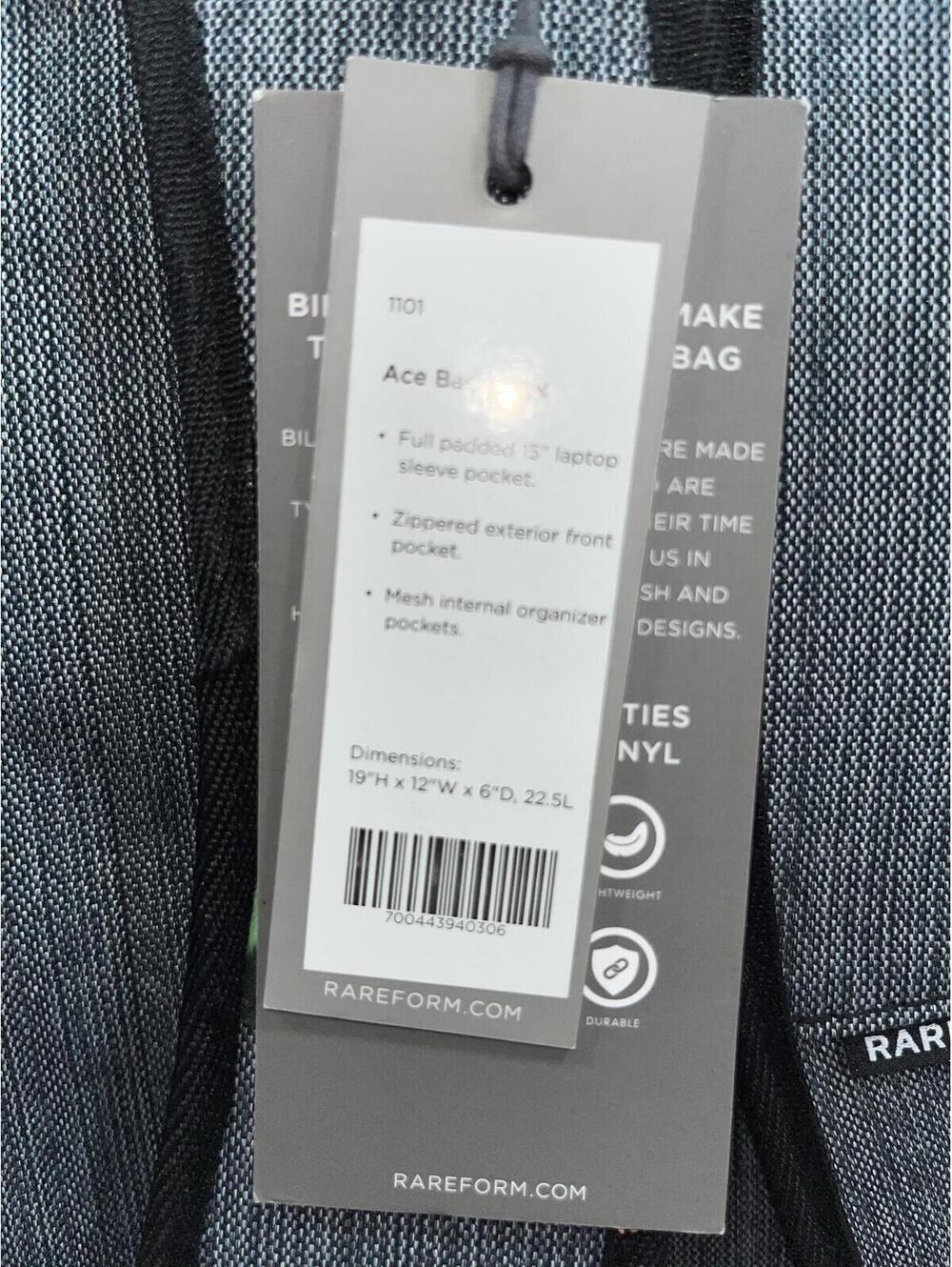 Rareform Ace Backpack NWT - Picture 3 of 3